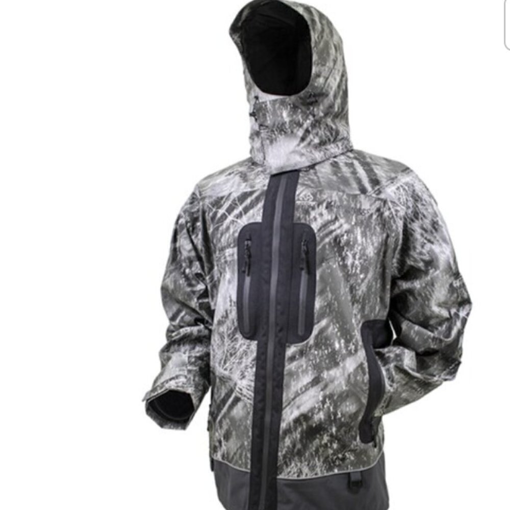 Frogg Toggs Men's Pilot Pro Jacket Sz XL Realtree Gray Fishing Hooded Waterproof - Picture 1 of 16